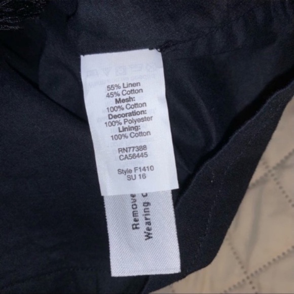 Madewell Embroidered Floral Linen Black Dress - Picture 4 of 9